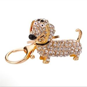 Dachshund sparkly bag charm / key chain

New with tag